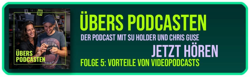 Jetzt Folge 5 vom BosePark Podcast über die Vorteile von Videopodcasts hören